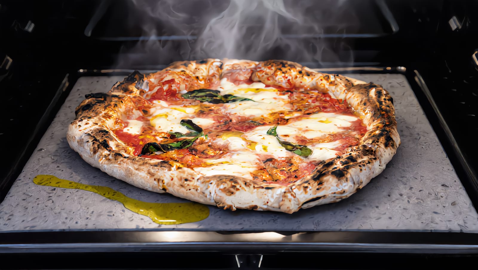 Pizza on the stone