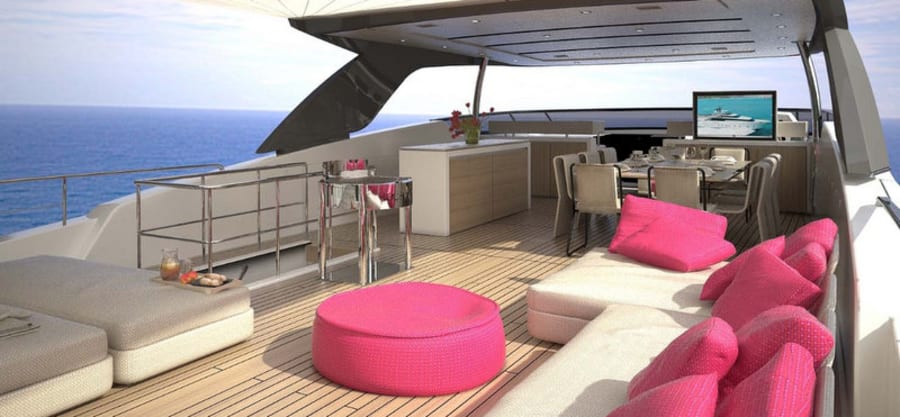 Flybridge installation - Sanlorenzo SL104 - Techimpex