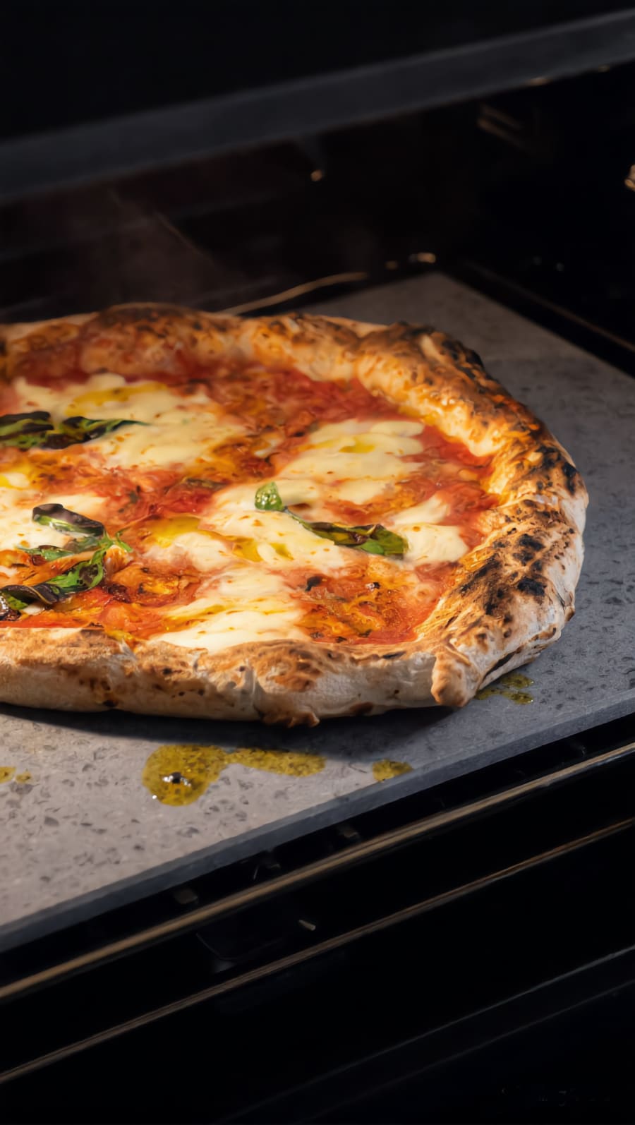 Pizza on the stone