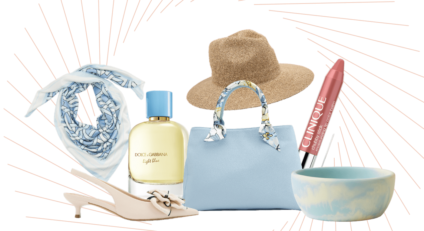 Collage mit mehreren Essentials für einen Osterbrunch