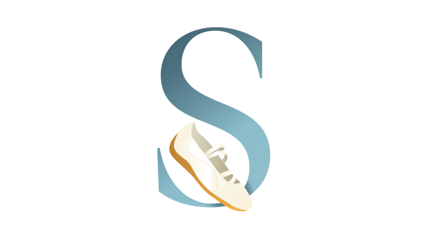 Illustration des Buchstabens S, symbolisch für Sneakerina oder Sneaker-Ballerina