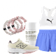 Collage mit mehreren Running-Essentials
