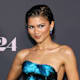 US-Schauspielerin Zendaya in blauem Kleid