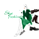 Illustrazione in stile acquerello di una figura con un abito verde, con elementi Corporate Core-Basics nell'immagine