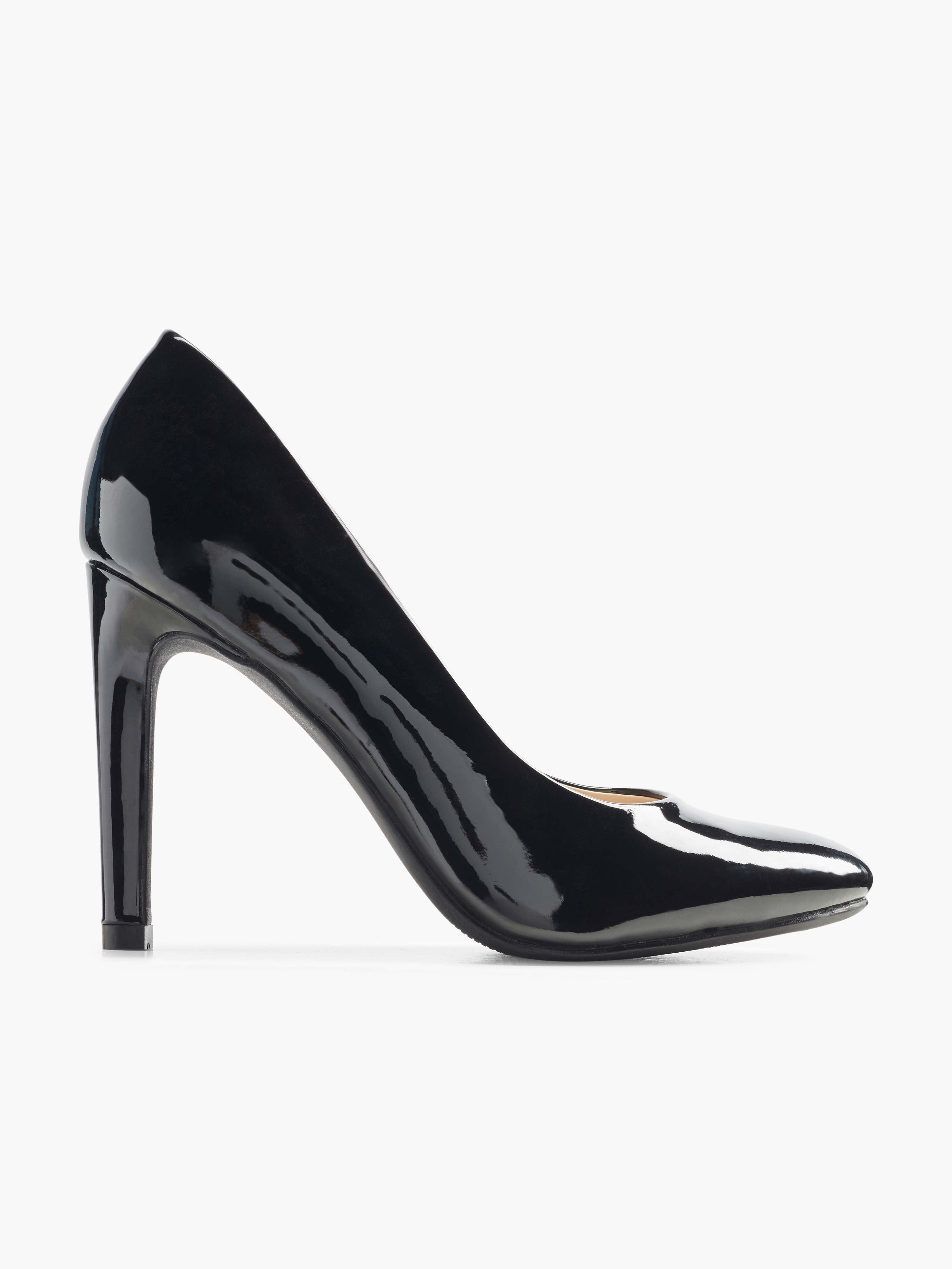 Schwarzer Lack-Pumps