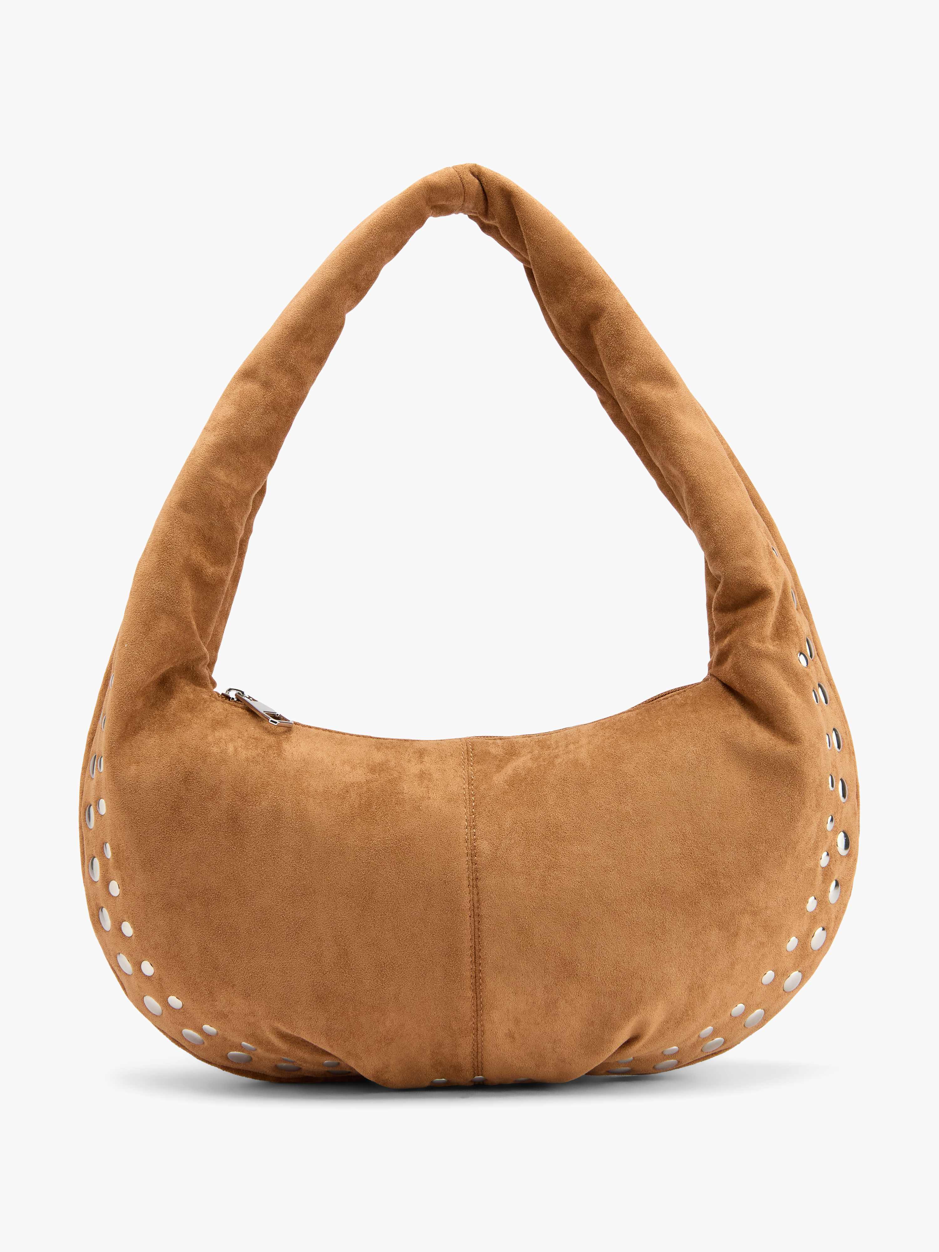 Braune Banana Bag mit samtiger Oberfläche