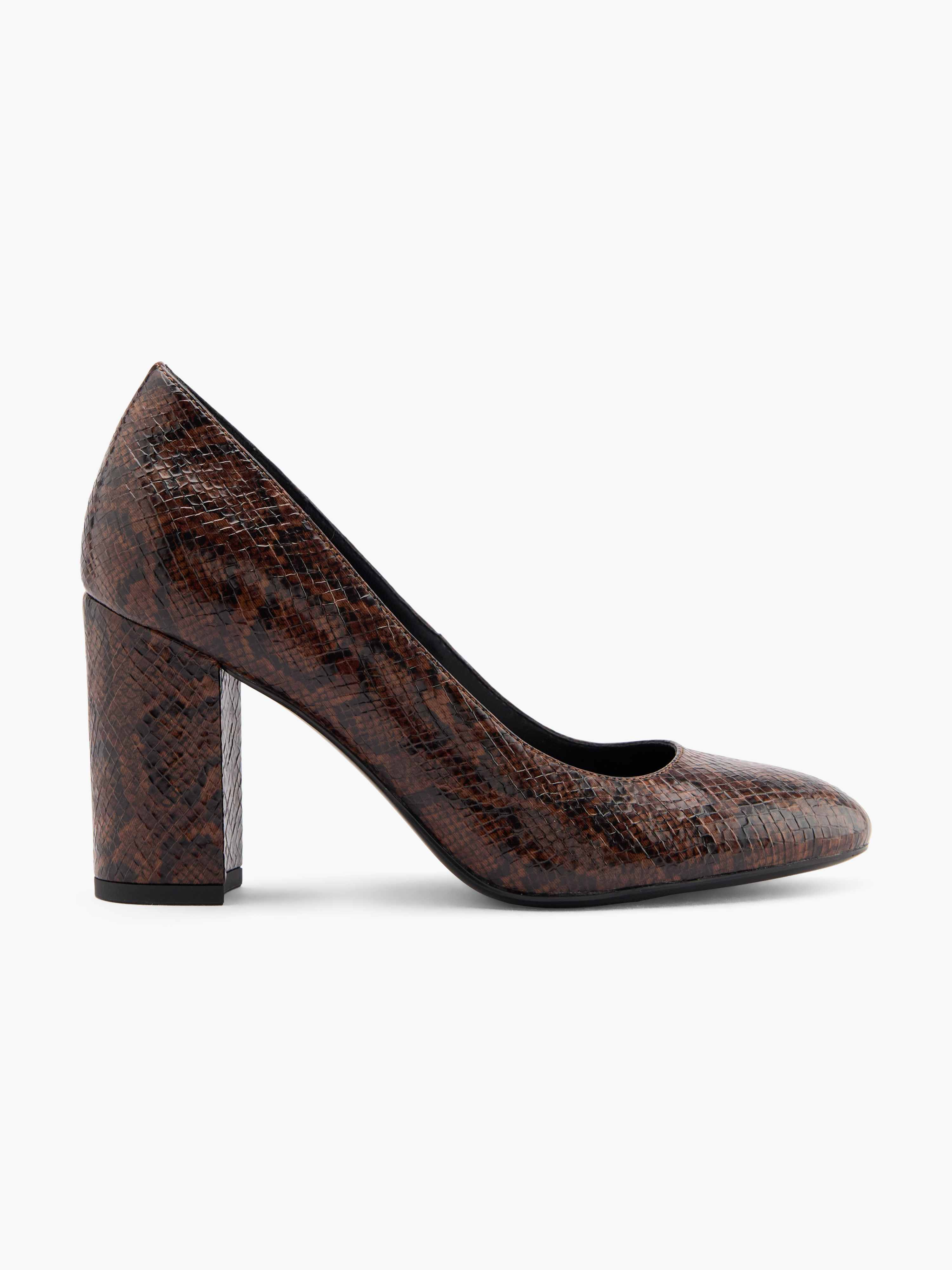 Brauner Mary Jane-Boot 