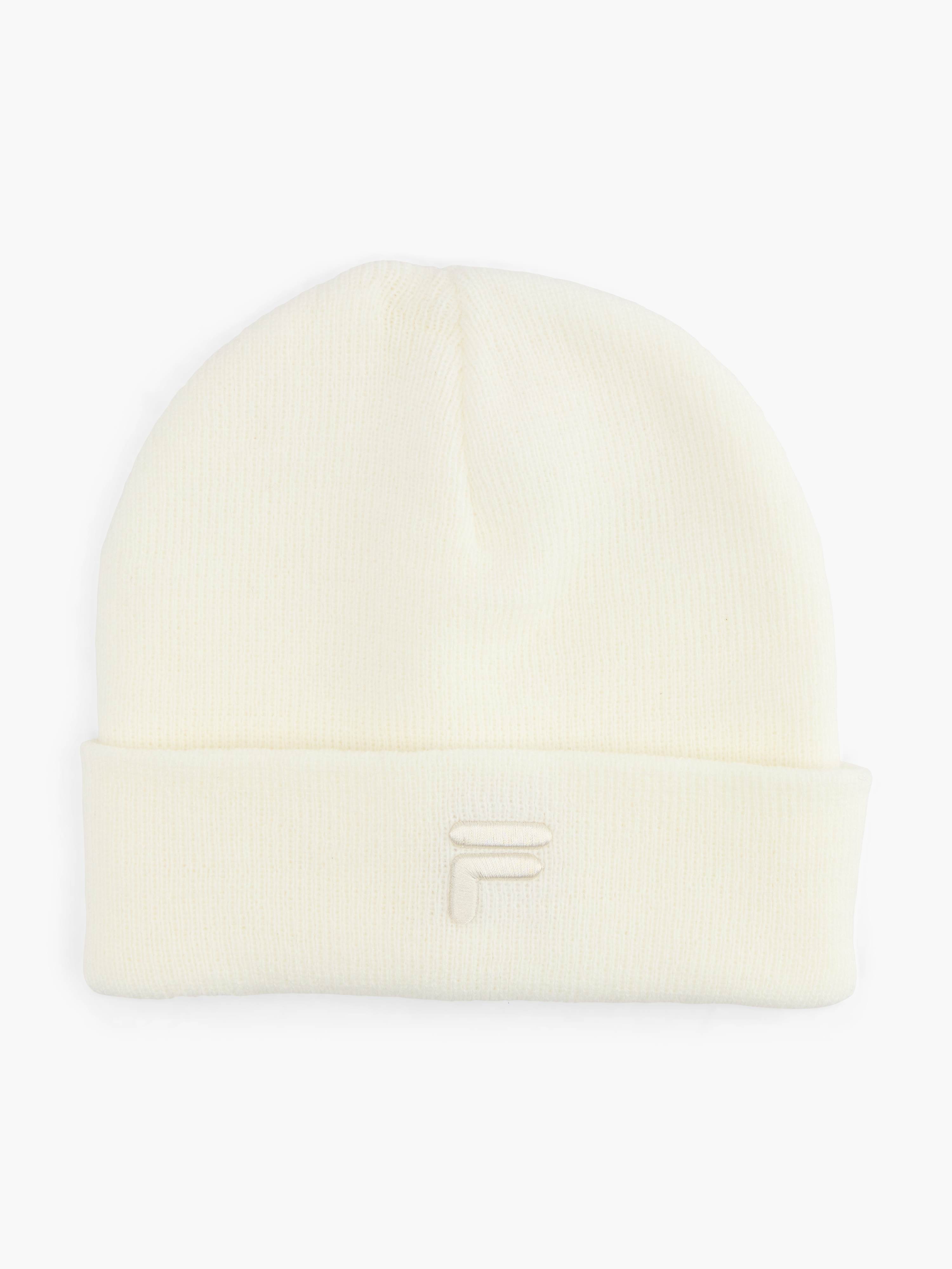 Beigefarbener Beanie in Strick-Optik