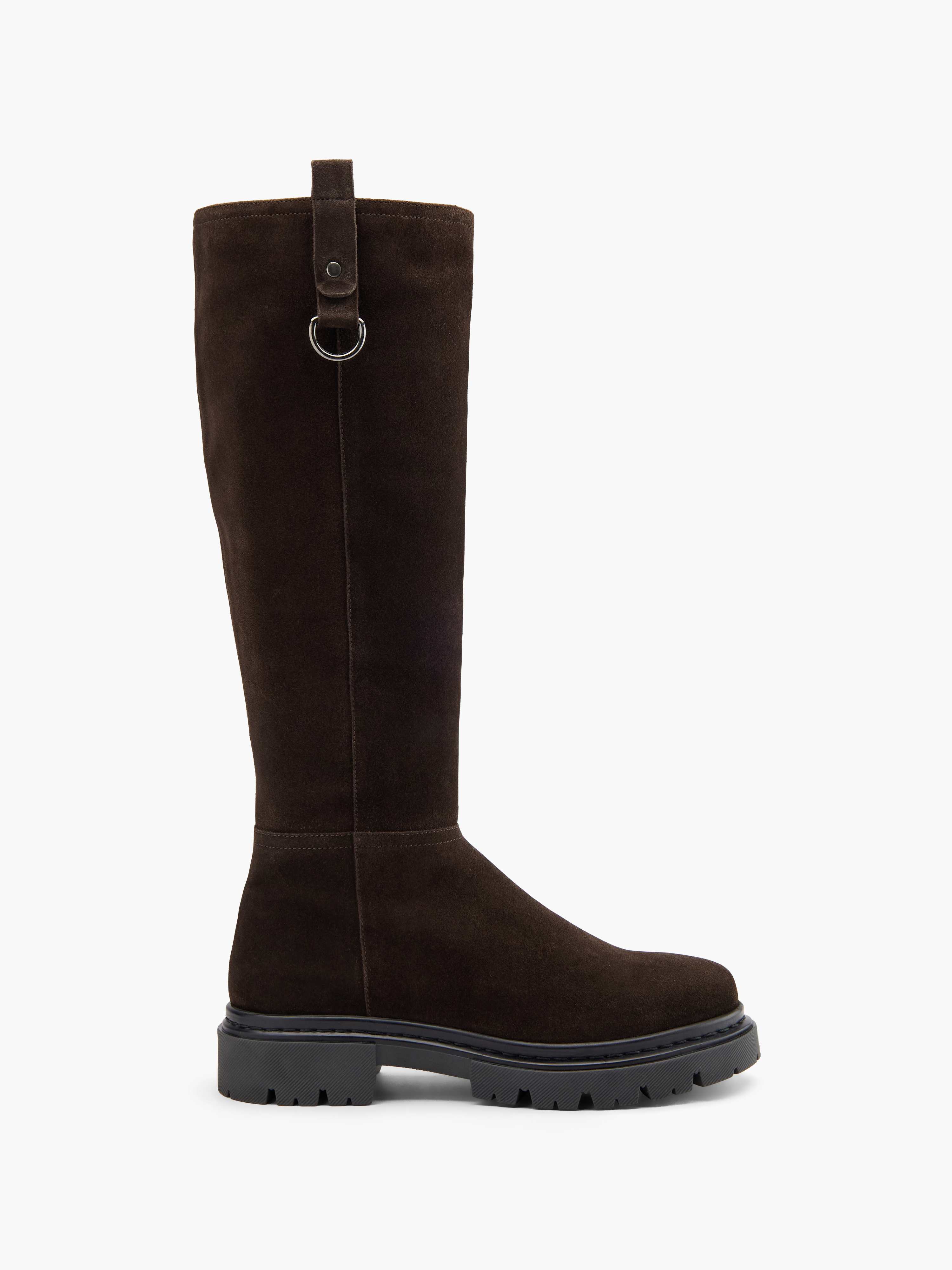 Hoher Schaft-Stiefel mit dicker Sohle