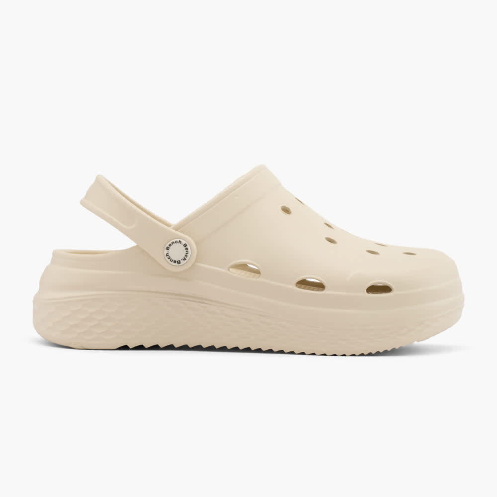 Beigefarbener Croc in klassischer Optik