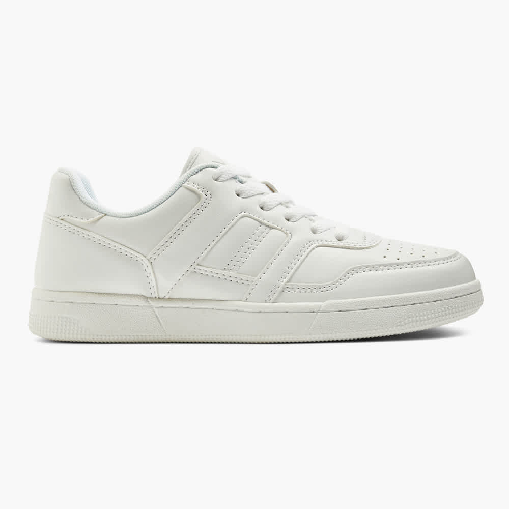 Weißer Sneaker im Used-Look