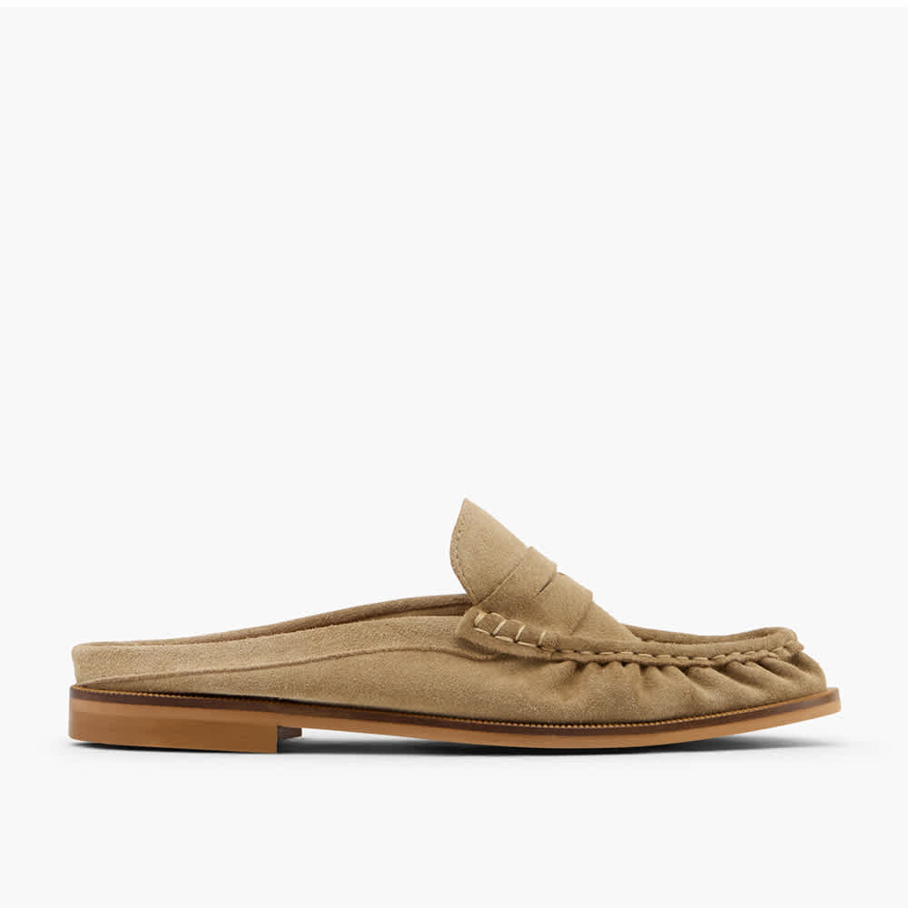 Brauner Mokassin-Schuh