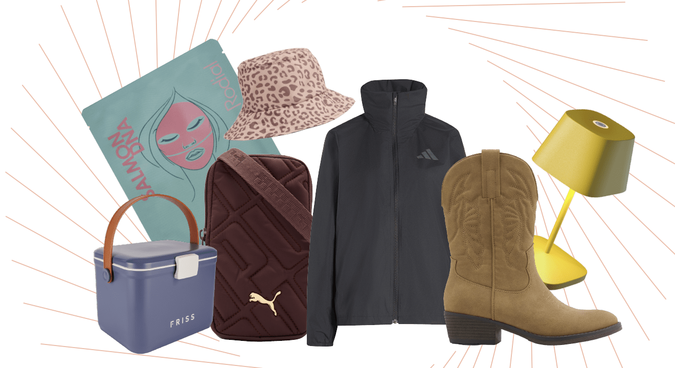 Übersicht mehrerer Must-haves für Glamping-Urlaub