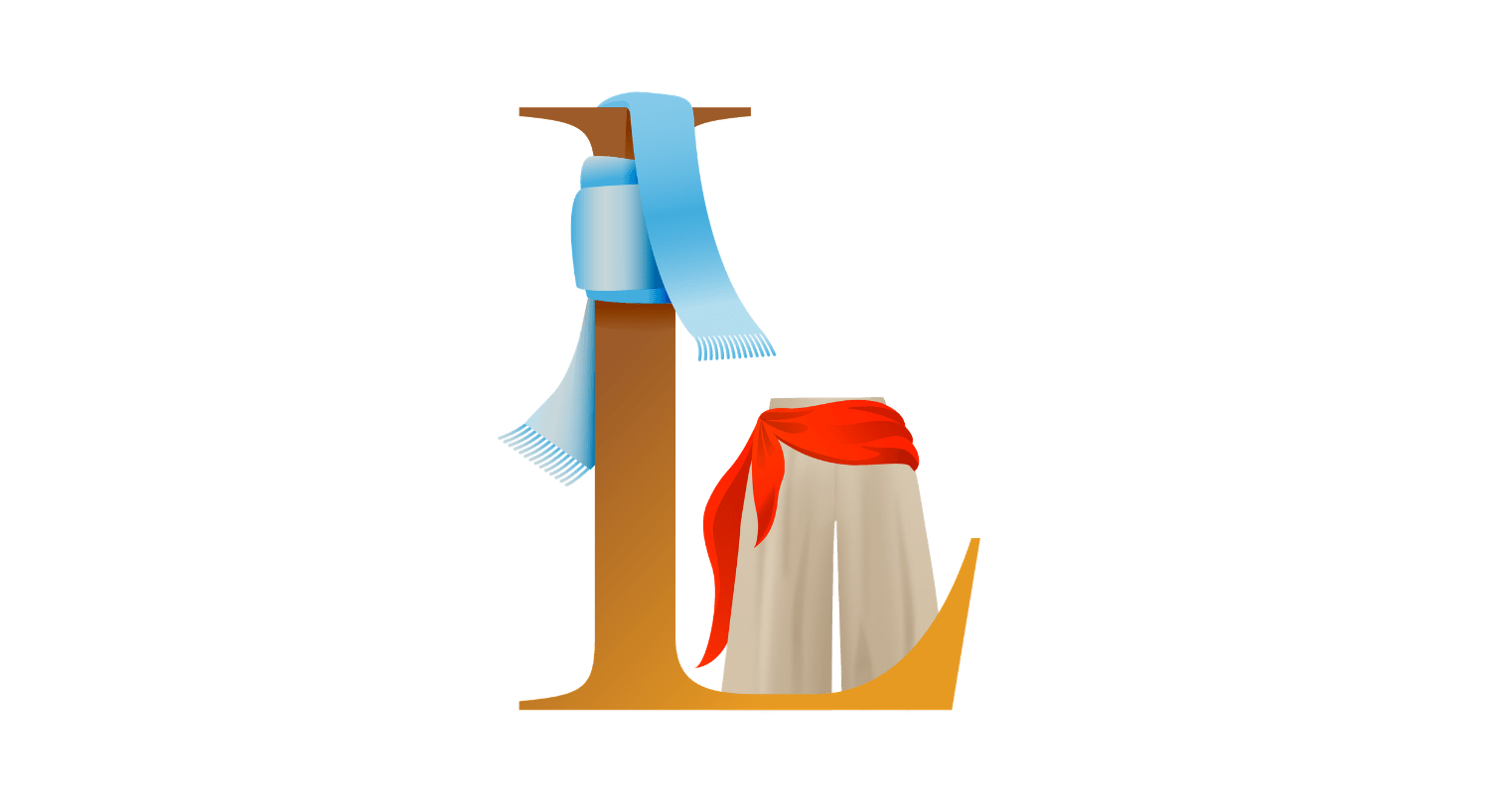 Illustration des Buchstabens L, symbolisch für Layering