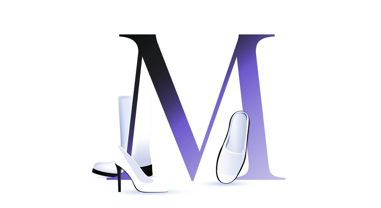 Illustration des Buchstabens M, symbolisch für Monochrome