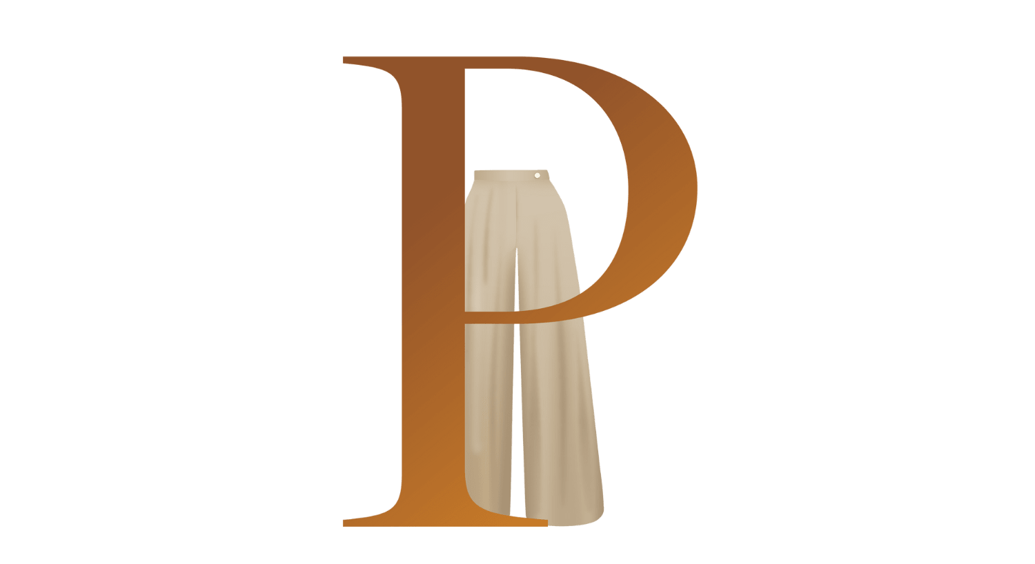 Illustration des Buchstabens P, symbolisch für die Palazzohose