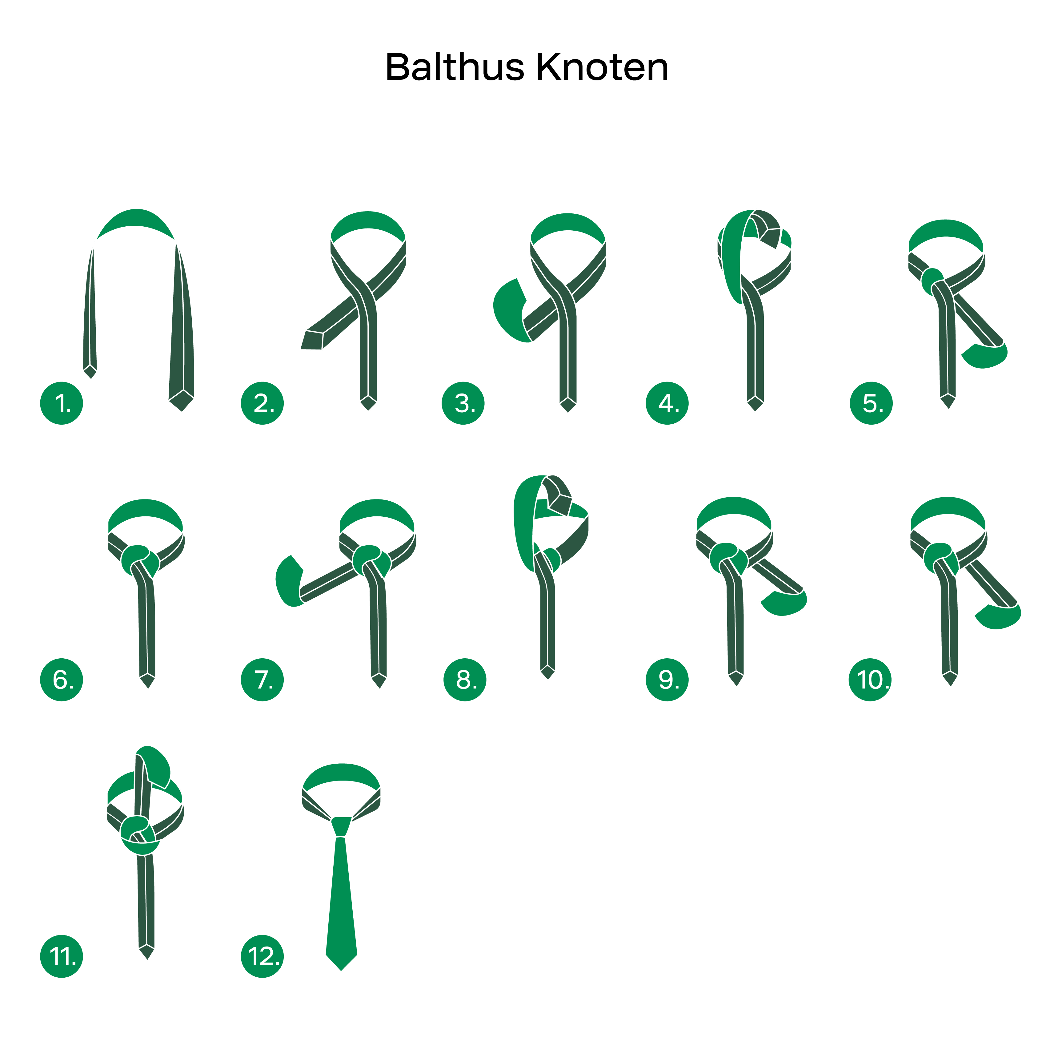 Grafische Darstellung eines Balthus Knotens