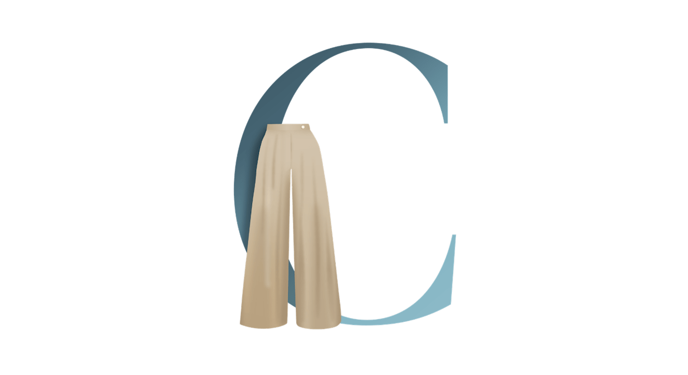 Illustration des Buchstabens C, symbolisch für die Culotte