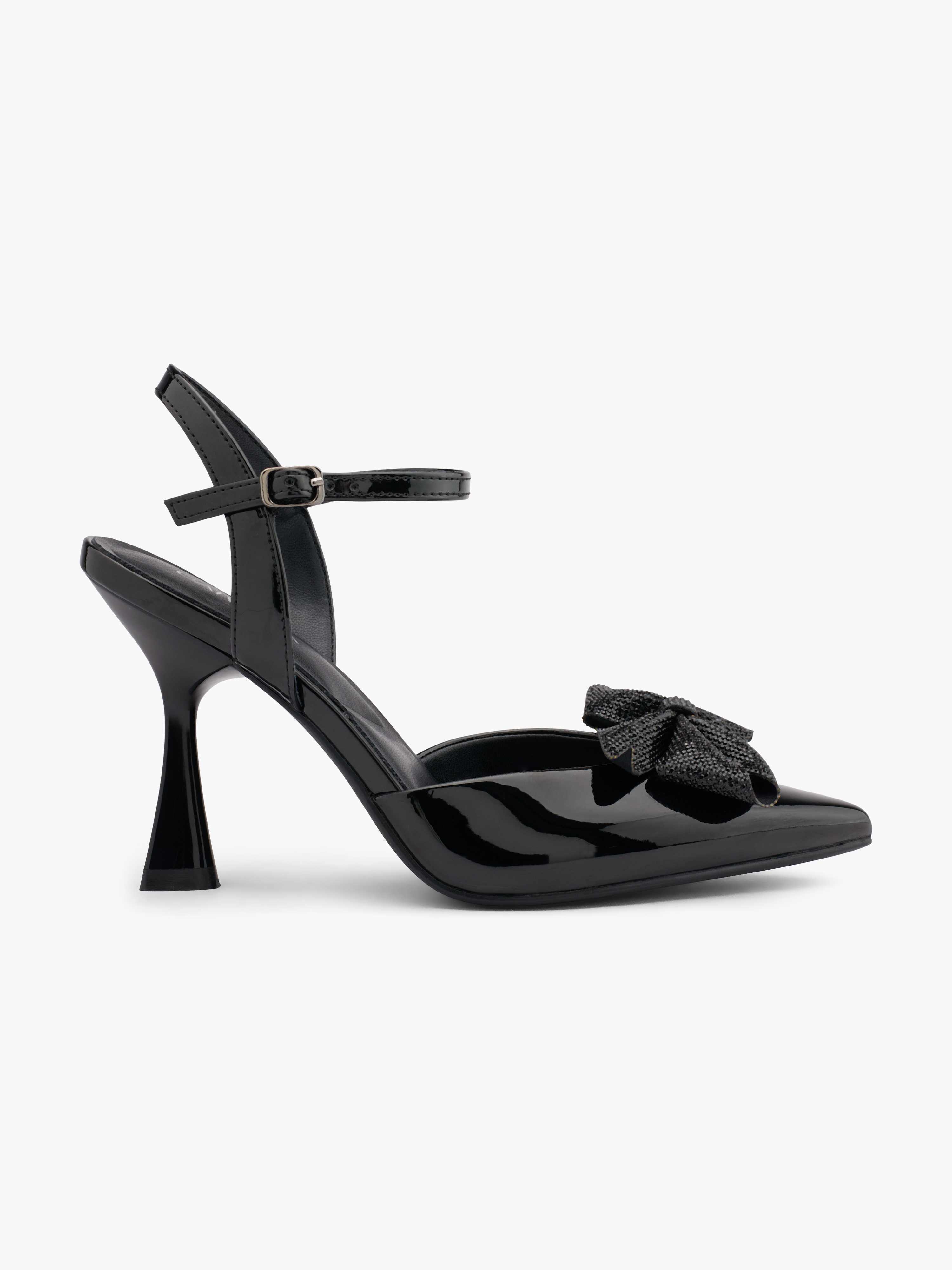 Eleganter schwarzer Heel mit Slingback