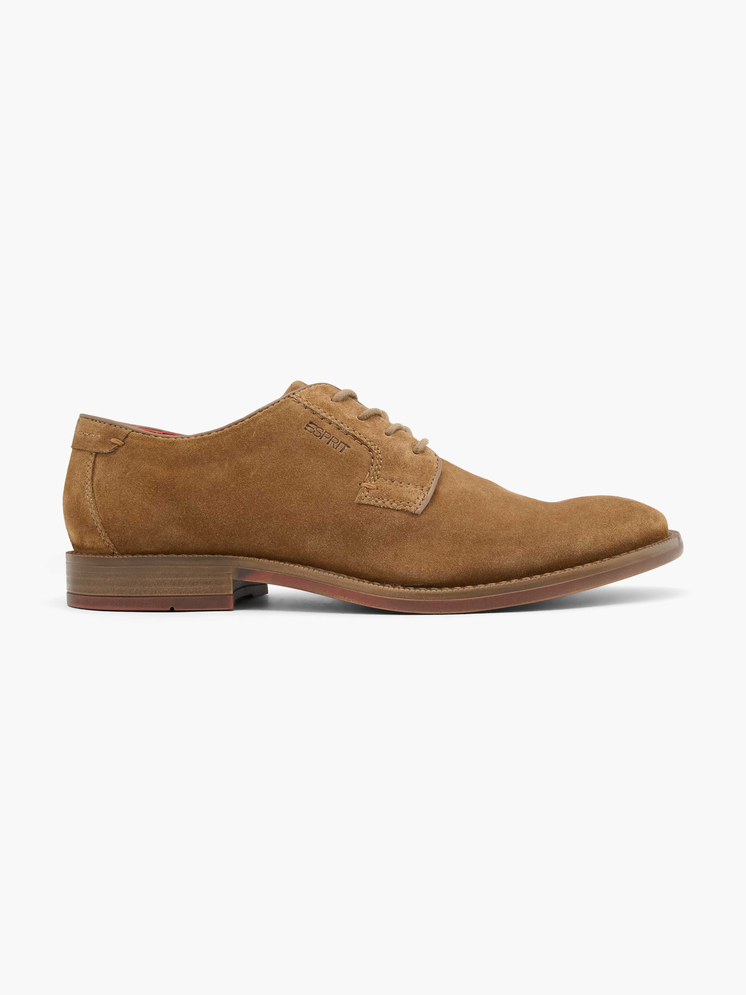 Brauner Filz-Business-Schuh für Männer