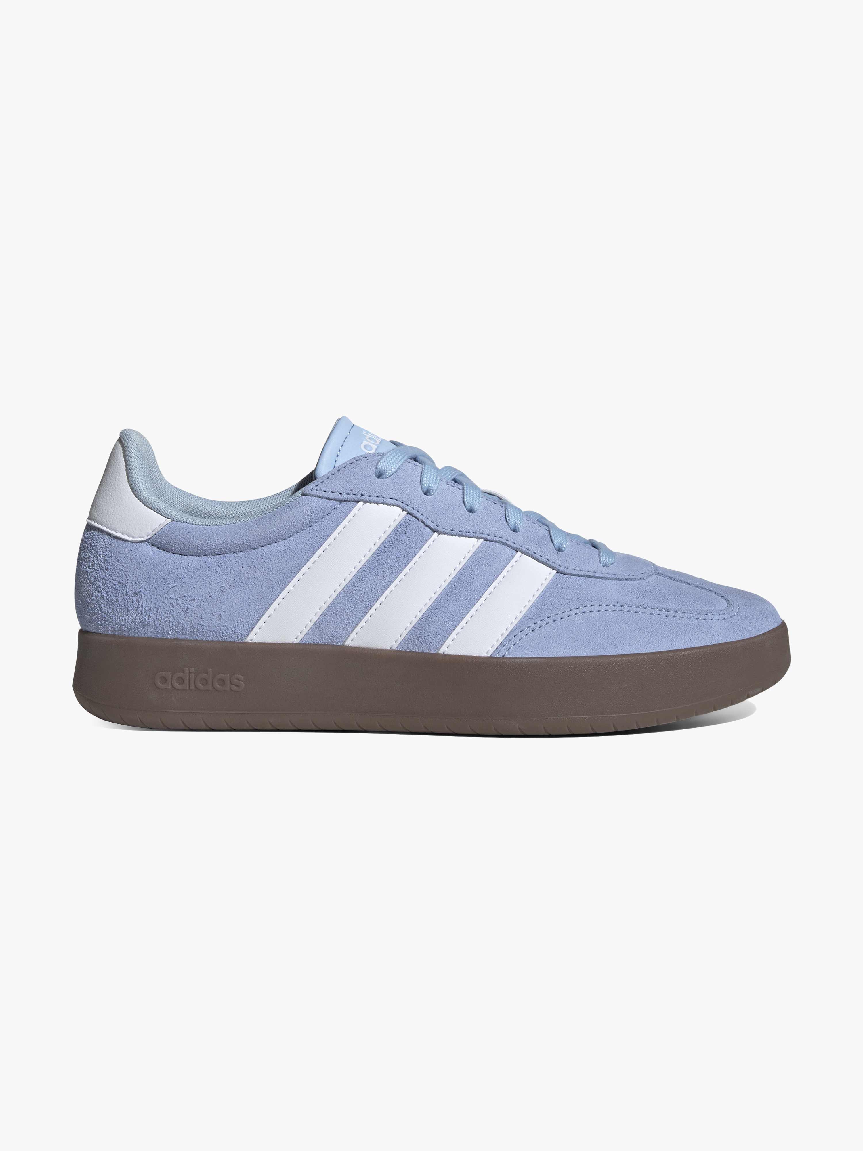 Hellblauer Adidas-Sneaker mit grauer Sohle