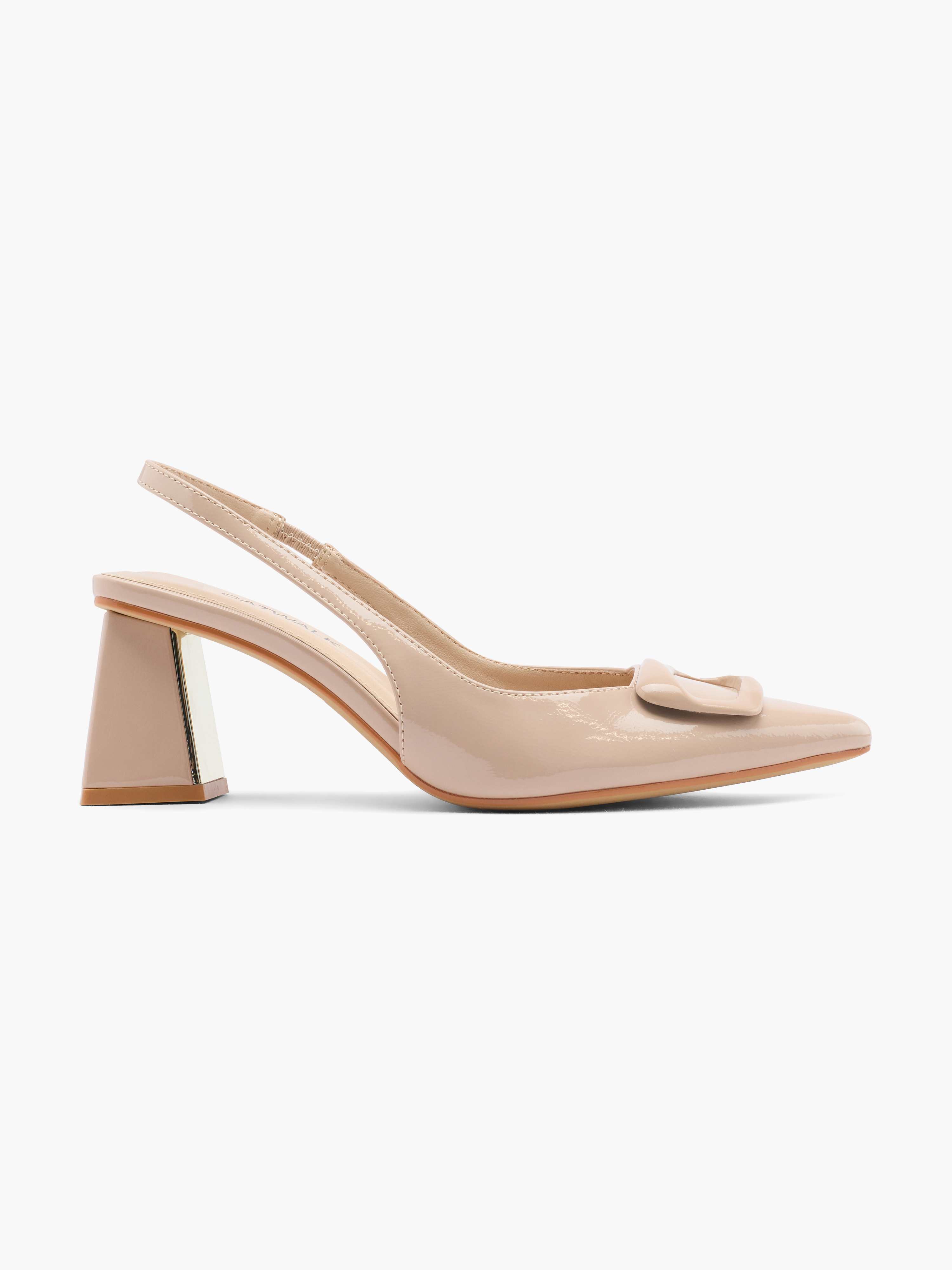 Eleganter beiger Slipper mit Slingback