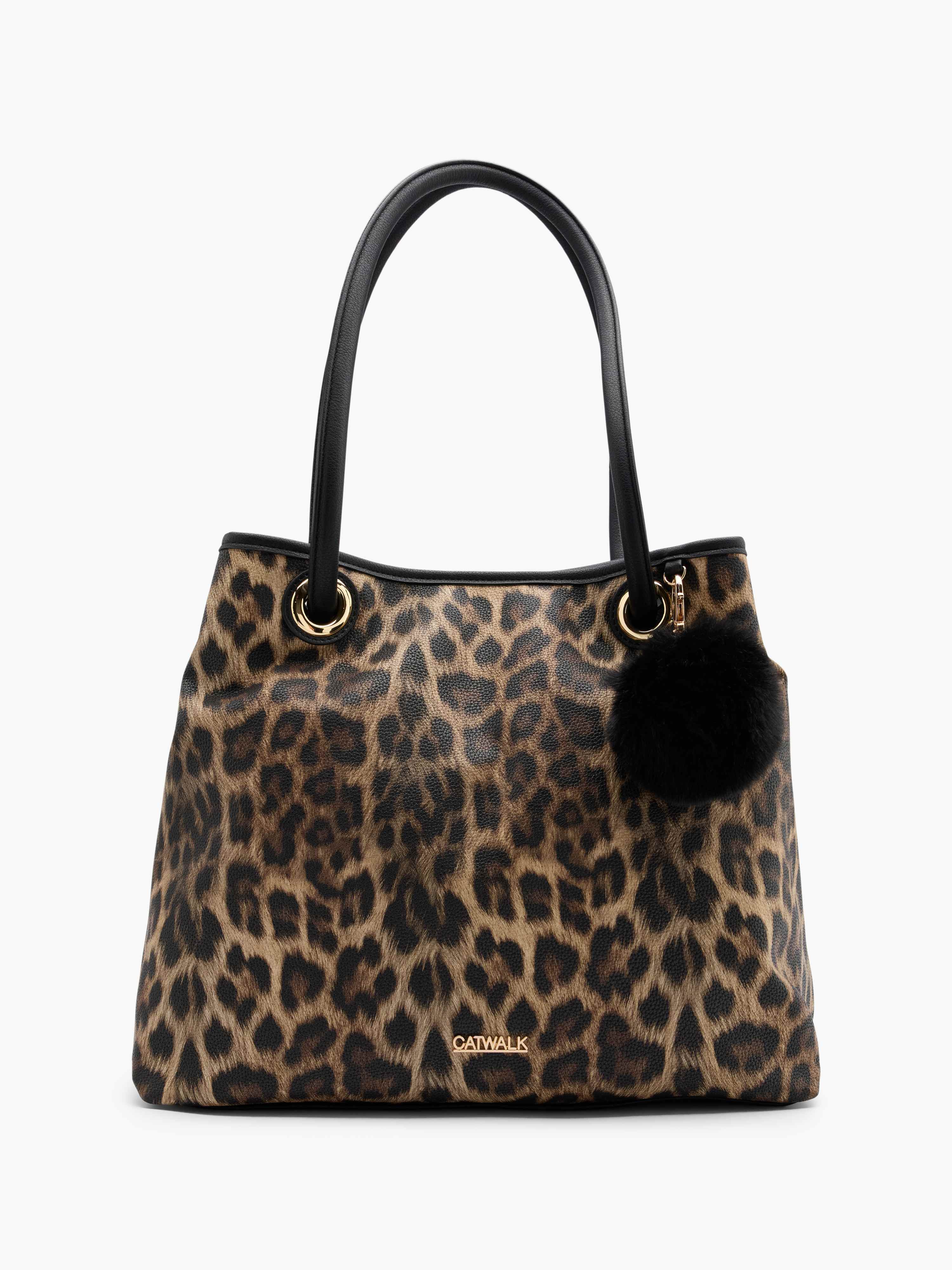 Handtasche der Marke Catwalk im Leo-Print-Design