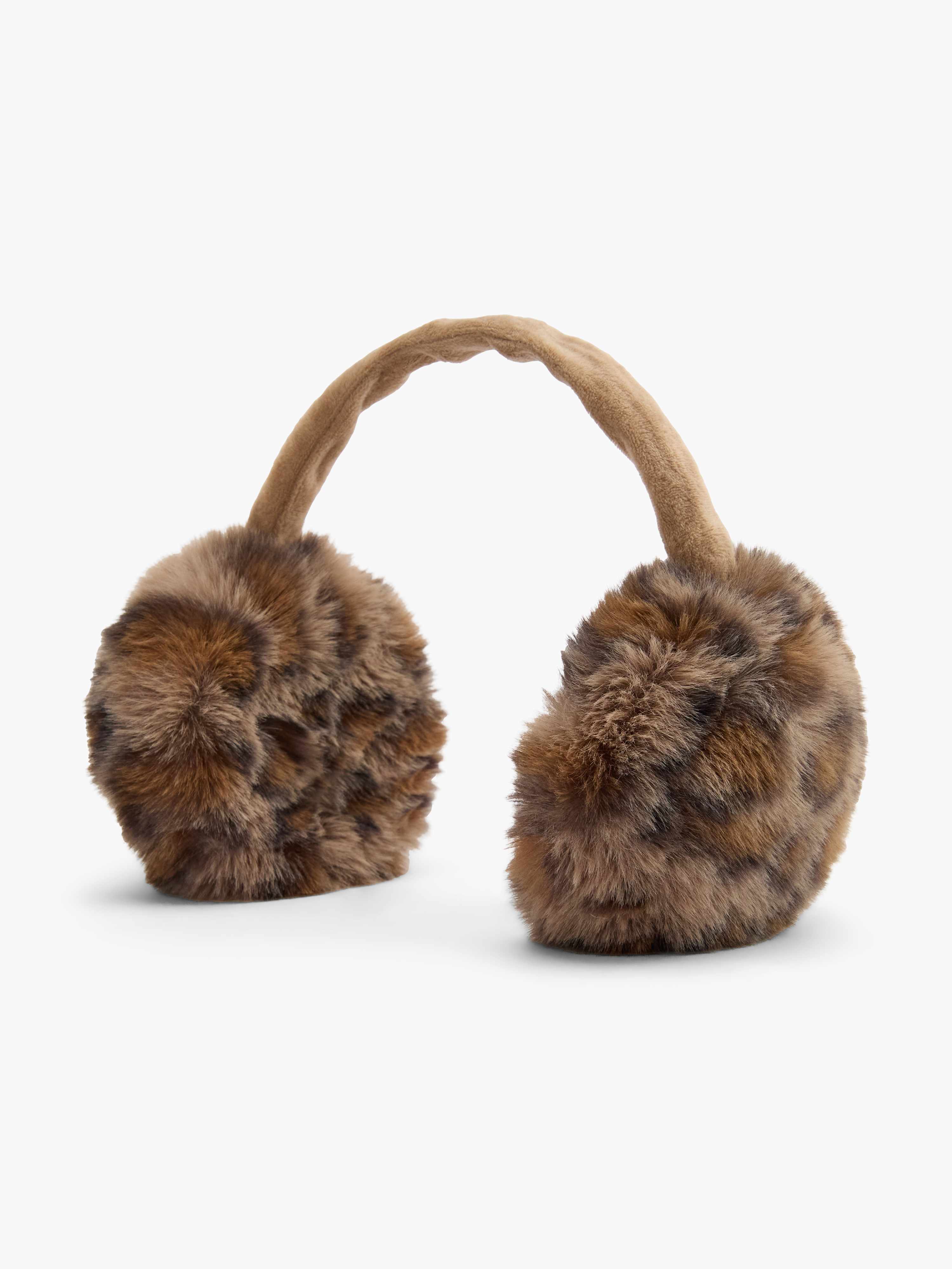 Flauschiger Ohrenschützer im Leo-Look