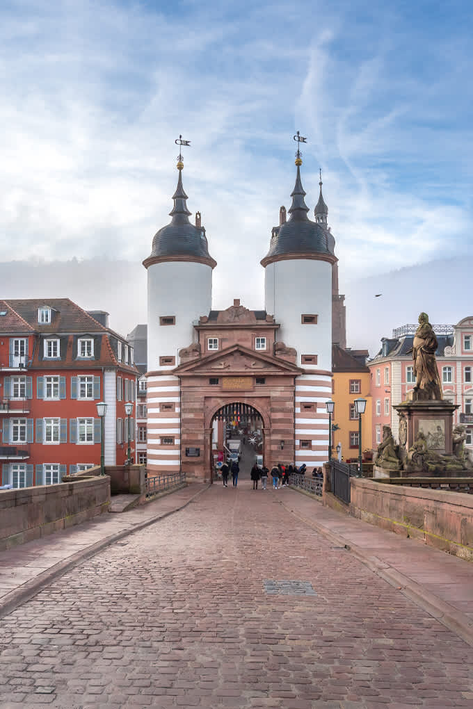 Stadttor in die Heidelberger Altstadt