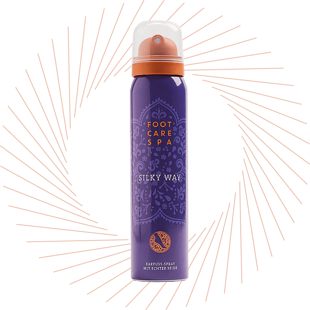Flasche Barfuß-Spray der Marke Foot Care Spa