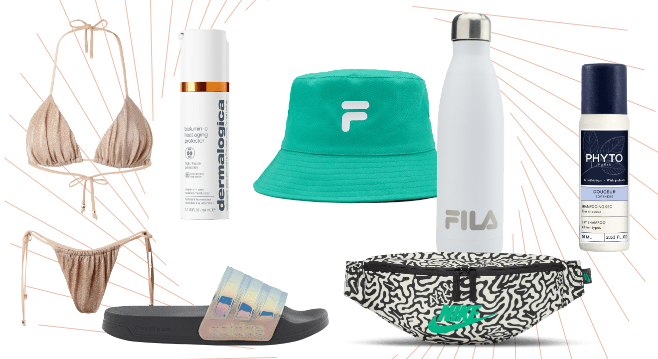 Collage mit mehreren Essentials für das Festival-Erlebnis