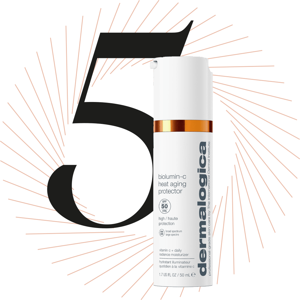 Dose Sonnencreme der Marke Dermalogica, schwarze Ziffer 5 im Bild