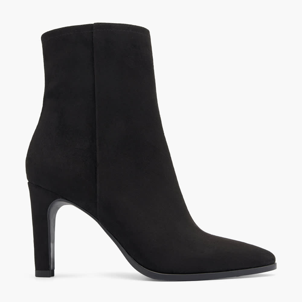 Schwarzer Stiletto mit Stoffbezug