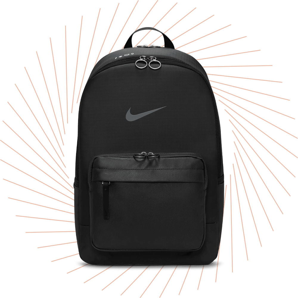 Schwarzer Nike-Rucksack