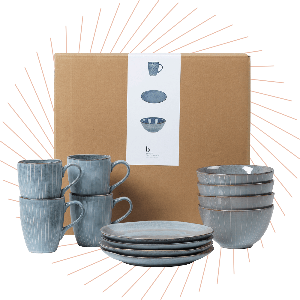 Elegantes Geschirr-Set, bestehend aus Tellern, Schüsseln und Tassen