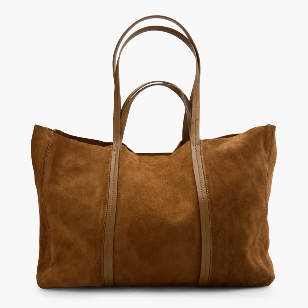 Braune Tasche aus Jacquard-Stoff