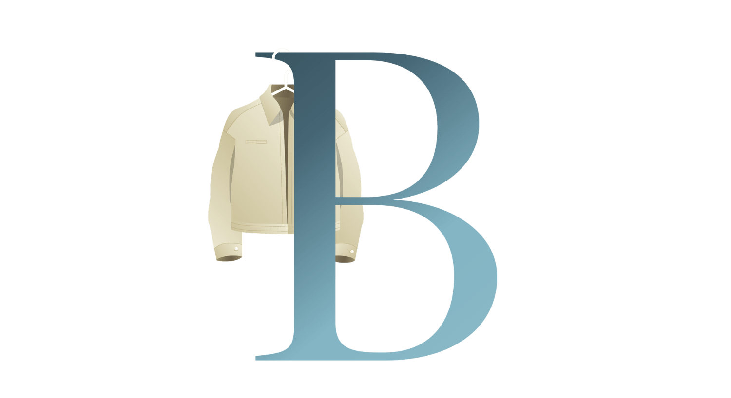 Illustration des Buchstabens B, symbolisch für einen Blouson