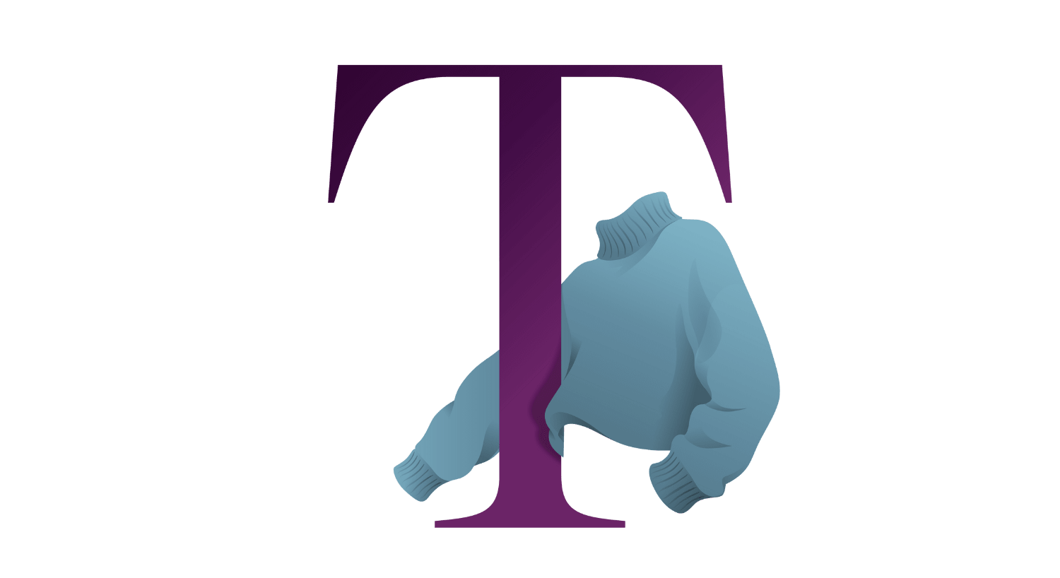 Illustration des Buchstabens T, symbolisch für Turtleneck