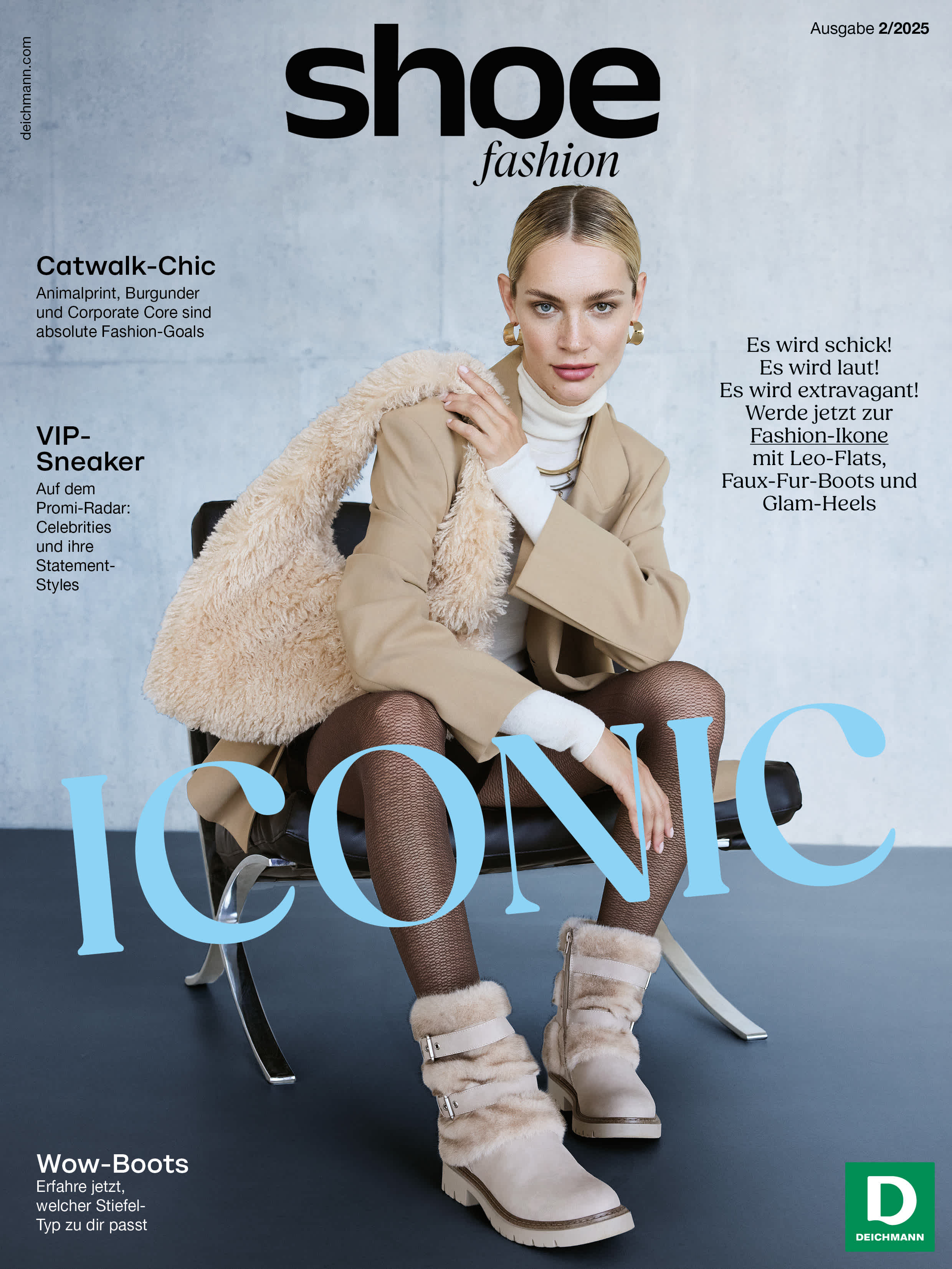 Cover der Herbst / Winter-Ausgabe des Shoe Fashion-Magazins von Deichmann