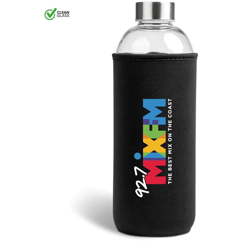 Jumbo Glass Water Bottle - 1 Litre - Image 6814ddcb5c52cd506a6ecc22