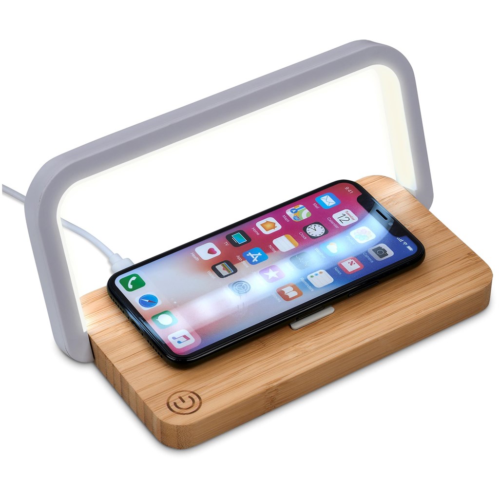Yoru Bamboo Wireless Charger & Night Light - Image 6819ee9866839a50a0736790