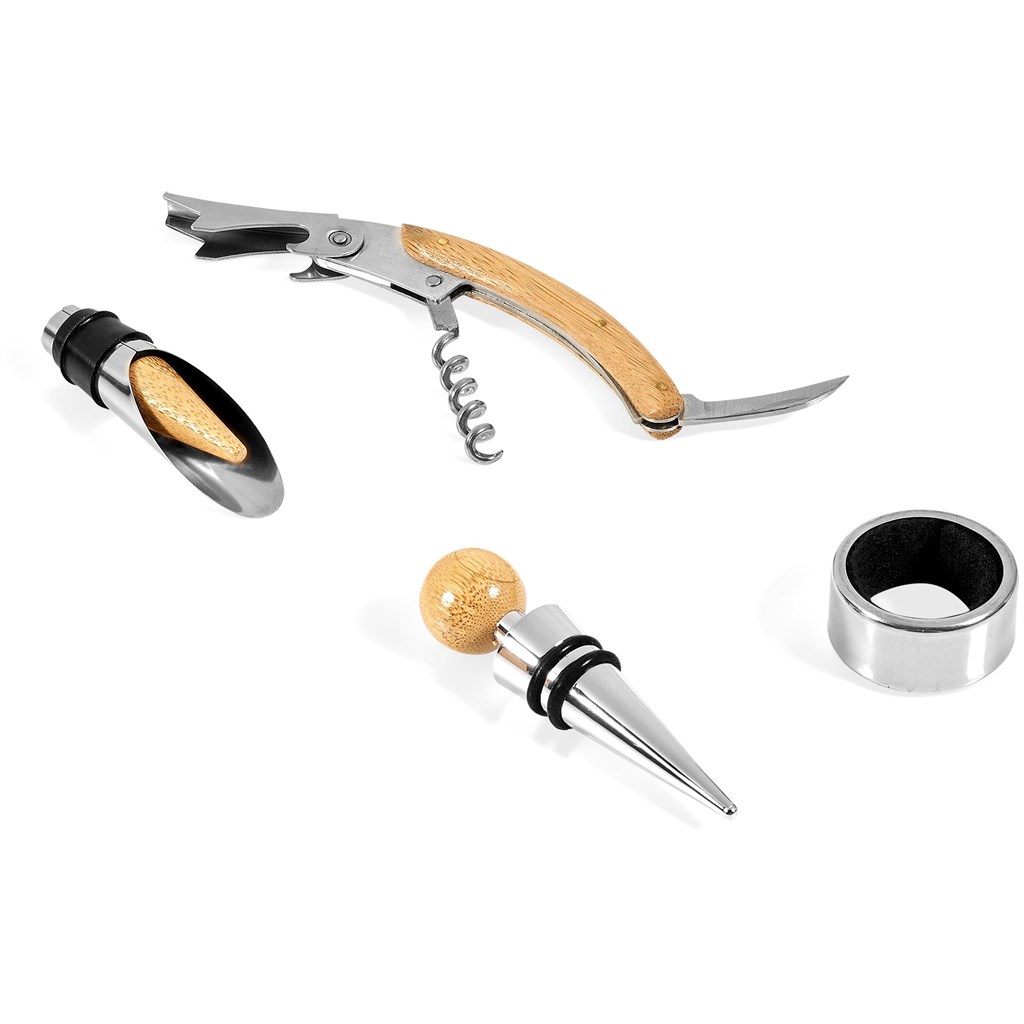 Wainoka Bamboo Wine Set - Image 6819ef4f66839a50a07367ac