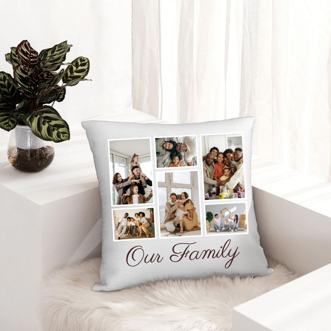 Family Collage Pillow