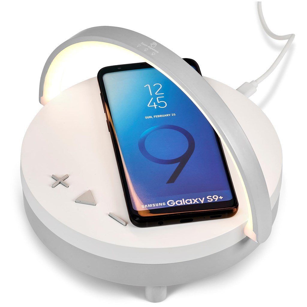 Swiss Cougar Anchorage Bluetooth Speaker, Wireless Charger & Night Light - Image 68aec9ca082685352392a237