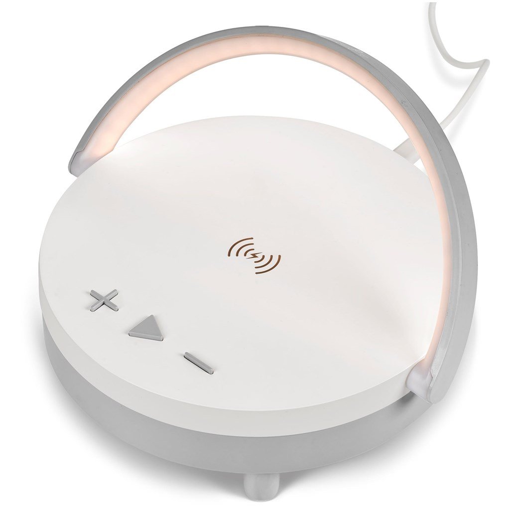 Swiss Cougar Anchorage Bluetooth Speaker, Wireless Charger & Night Light - Image 68aec9ca082685352392a234