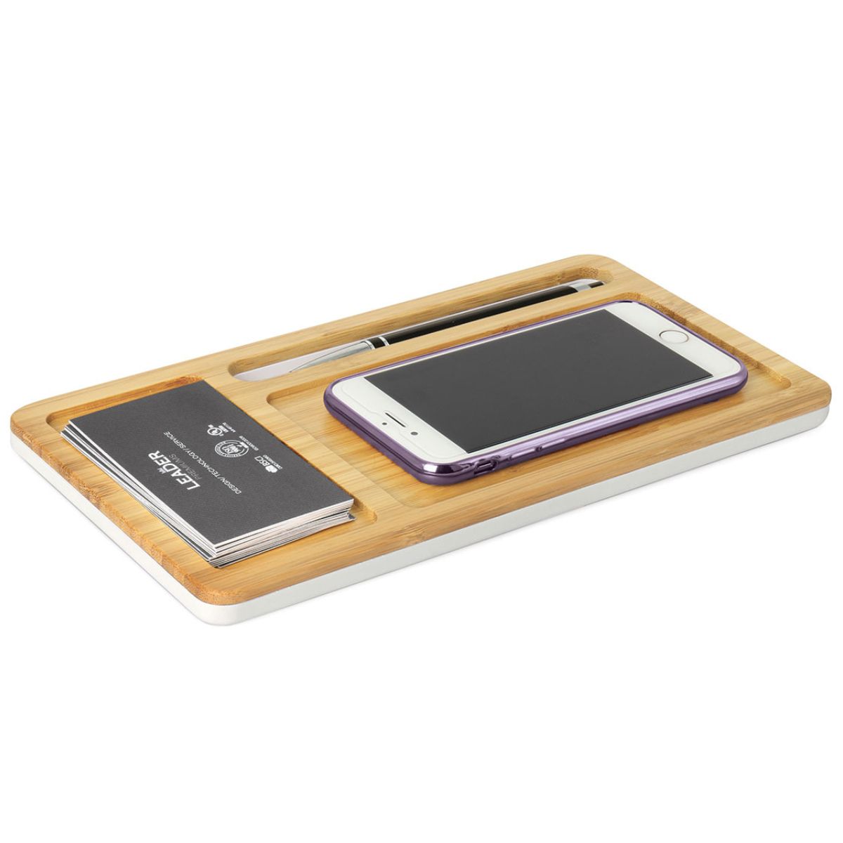 Yurian Bamboo Wireless Charger - Image 68c27a8dba61d0475c984416