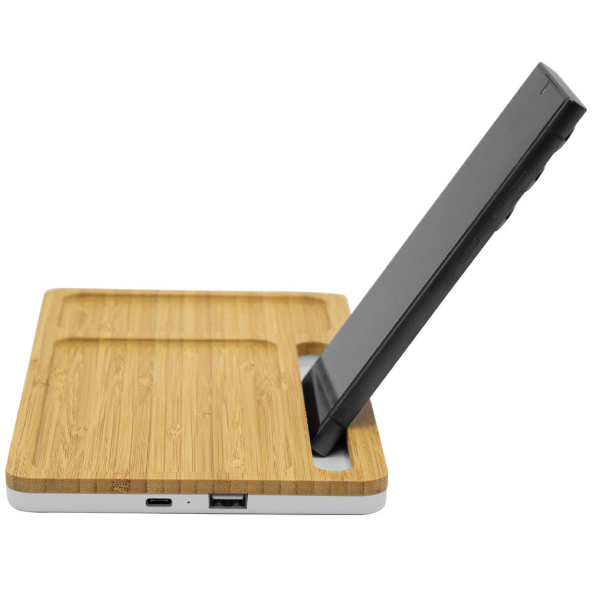 Yurian Bamboo Wireless Charger - Image 68c27a8dba61d0475c984413