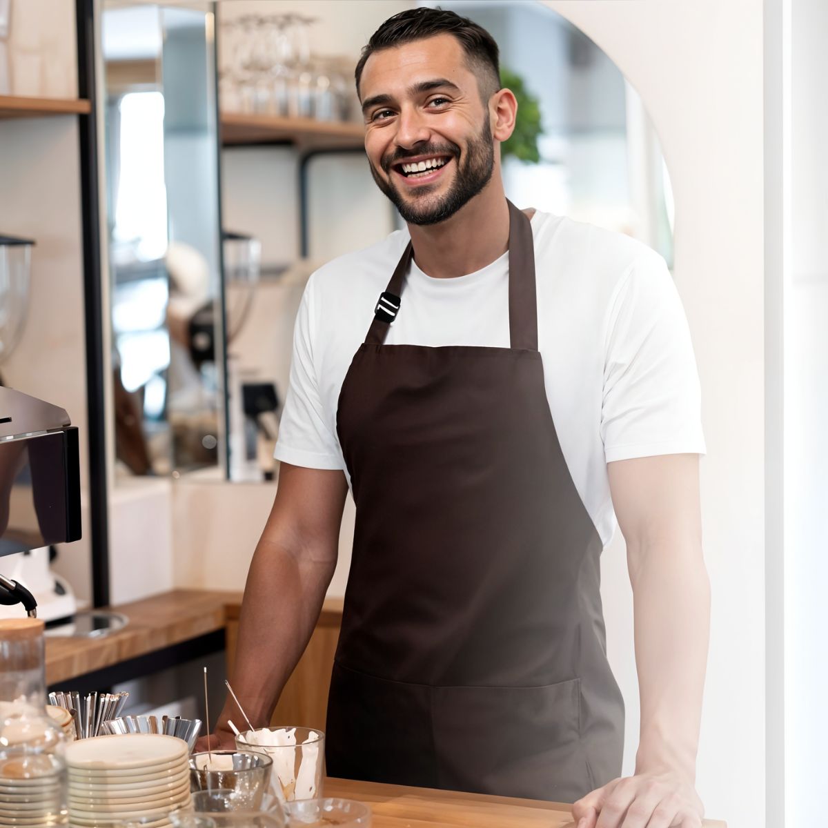Colour Apron with Pocket