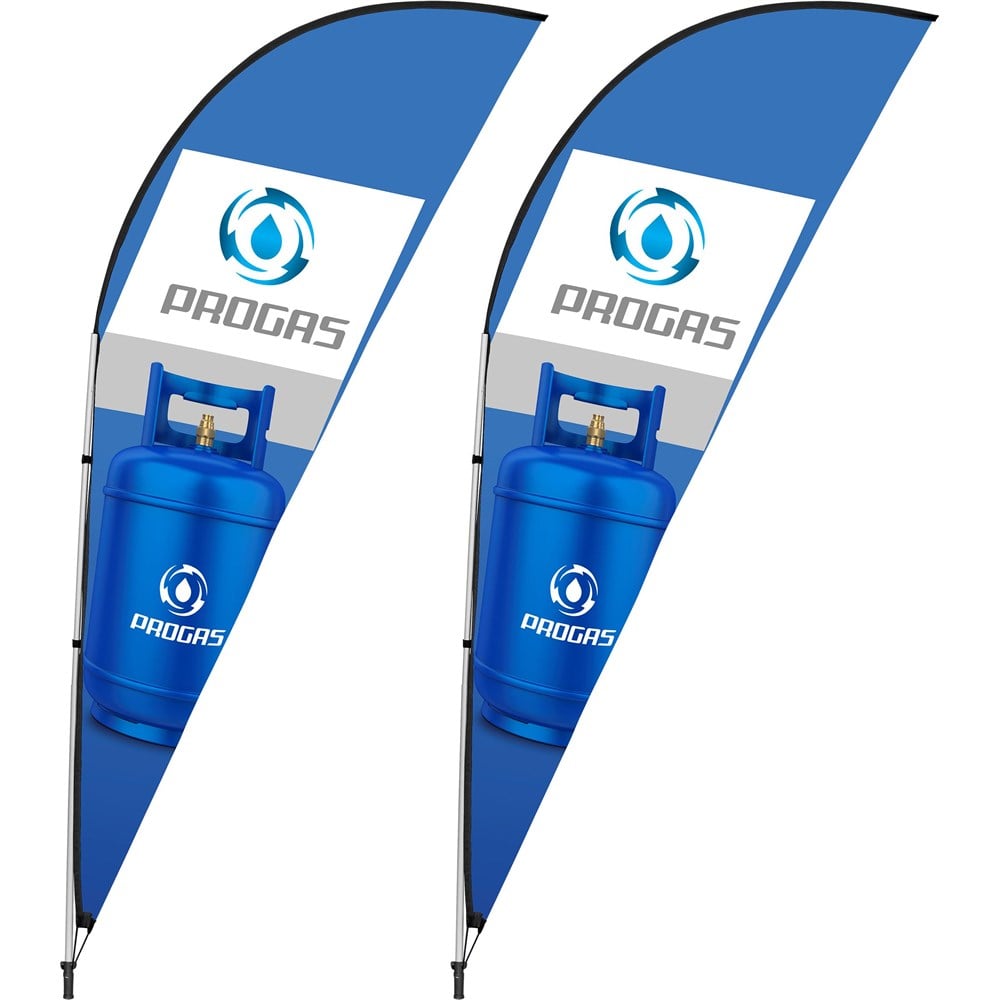 3m Sharkfin Flying Banner (Set of 2)