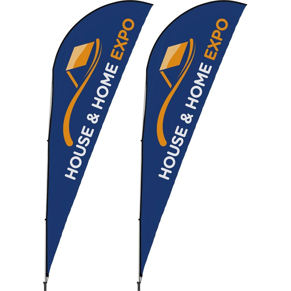 4m Sharkfin Flying Banner (Set of 2)